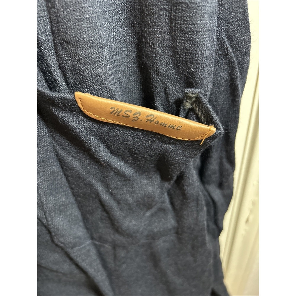 New Bode Men's MSZ Homme Navy Cardigan Front Pocket Size XXL Grandpacore - Picture 2 of 5